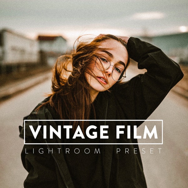 10 VINTAGE FILM Lightroom Mobile and Desktop Presets |  Film look Preset, Retro preset, Film preset, Grain preset, analog preset