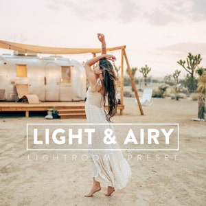 10 LIGHT & AIRY Lightroom Mobile and Desktop Presets | Pure White bright clean tones crisp