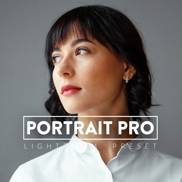 10 gotowych ustawień programu PORTRAIT PRO Lightroom na urządzenia mobilne i stacjonarne | Twarz Jasna, piękna, tętniąca życiem fotografia z retuszem makijażu selfie