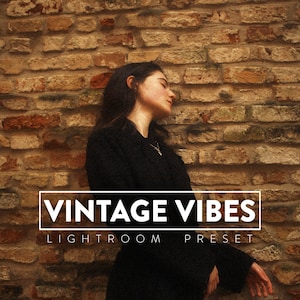 10 VINTAGE VIBES Lightroom Mobile and desktop Presets |  Film Presets, Retro Moody Presets , Grainy Rustic Instagram Analog preset