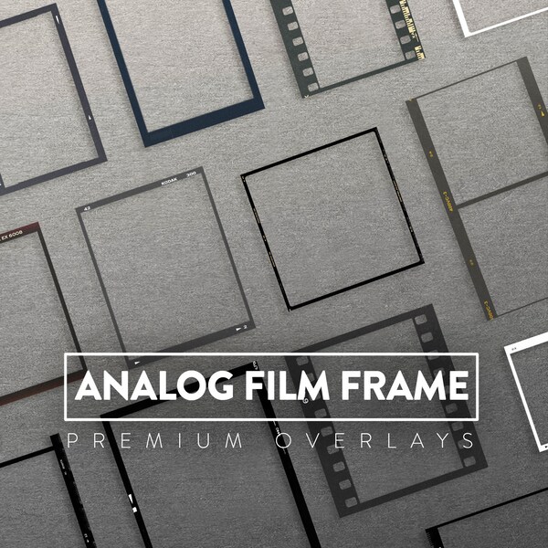 60 ANALOG FILM FRAME | Negative Film Frames Kit, instant film, stories template instagram, film negative border, film strip, kodak borders