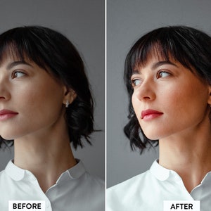 10 préréglages PORTRAIT PRO Lightroom Mobile et Desktop Visage beauté lumineuse vibrant Selfie maquillage retouche headshot image 2