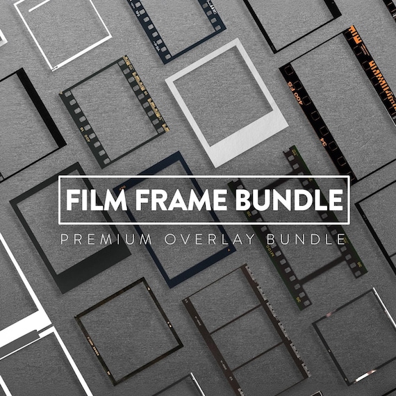 210 Film Frame Overlay Bundle: Kodak Portra, Polaroid, 35mm (PNG)