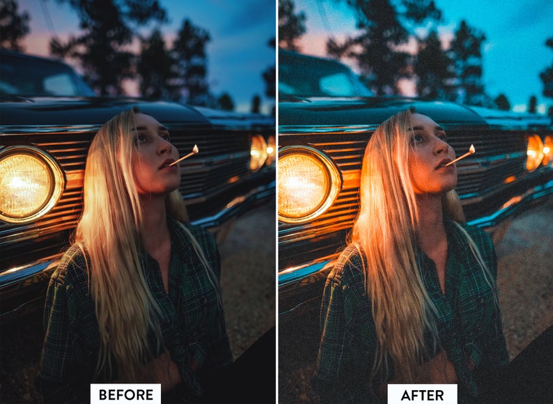 10 CINEMATIC Lightroom Mobile and Desktop Presets Premium cinema movie hollywood indie cine look image 5