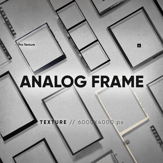 30 Analog Film Frame Overlays: Kodak Borders (PNG, 6000x4000 px)