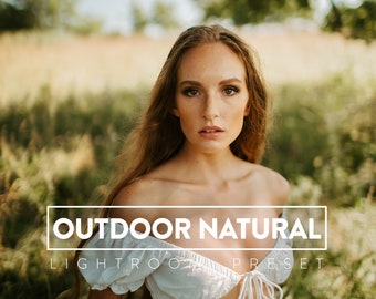 10 OUTDOOR NATURAL Lightroom Mobile and Desktop Presets | nature Portrait natural Spring Summer Clean earthy tones everyday