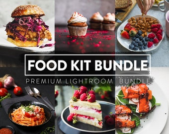 60 FOOD KIT BUNDEL Lightroom mobiele en desktop-voorinstellingen | Voedselvoorinstellingen, Voedselblogger-voorinstellingen, Voedselfilters, Lekker eten