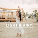 10 LIGHT & AIRY Lightroom Mobile and Desktop Presets | Pure White bright clean tones crisp 