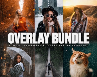 1000+ Photo Overlays: Bokeh, Light Leaks, Snow, Film Texture (JPG & PNG)