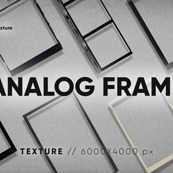 30 ANALOG FILM FRAME | Negative Film Frames Kit, instant film, stories template instagram, film negative border, film strip, kodak borders