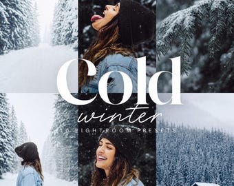10 Winter Lightroom Presets: Cold, Frosty, Snow - Mobile & Desktop