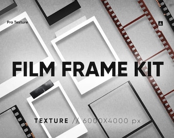 40 FILM BORDERS | Negative Film Frames Kit, instant film, analog stories template instagram, film negative border, film strip, kodak borders