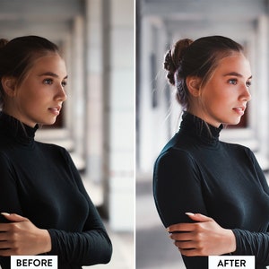 10 préréglages PORTRAIT PRO Lightroom Mobile et Desktop Visage beauté lumineuse vibrant Selfie maquillage retouche headshot image 6
