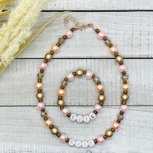 Personalized Name Necklace • Personalized Jewelry • Personalized Gift • Gifts For Her • Beaded Name Necklace • Kids Jewelry • Choker •