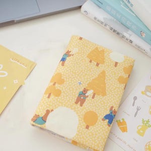 Carnet de notes kawaii Bear Budget A5 A6 Carnet de notes original en tissu carnet de notes vierges avec doublure de voyage Produits laitiers Z672