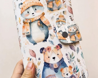 Kawaii Fabric Journal Set: A5 A6 Loose-leaf Binder, Personalized Diary