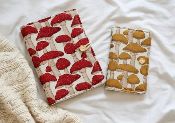 Mushroom A6 A5 Journal A7 Binder Rings Handmade Portable Refilled Notebook Dairy Book Holiday Gift