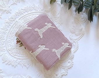 Rabbit Embroidery Kpop Photocard Holder: Kawaii A5/A6 Album