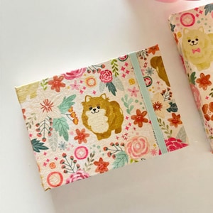 Puppy Watercolor sketchbook 300gsm Handmade Personalized gift for her B531