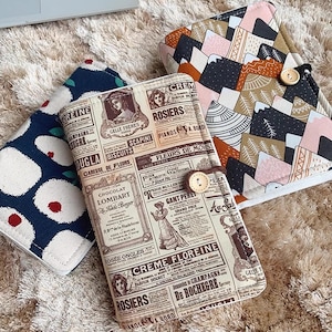 Diario de flores A6 A5, cuaderno de notas portátil hecho a mano con flores bordadas, cuaderno rellenable con flores, libro de diario, regalo personalizado para ella L691