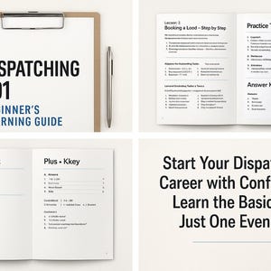 Truck Dispatching 101 PDF Guide – Beginner Freight Dispatcher Training, Load Booking Steps, Carrier Packet Info + Quiz