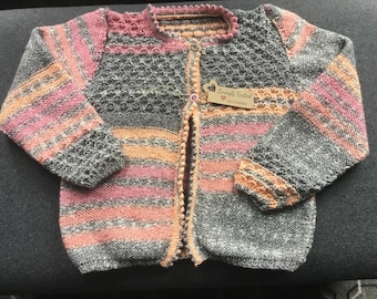 Hand Knitted Girl’s Cardigan