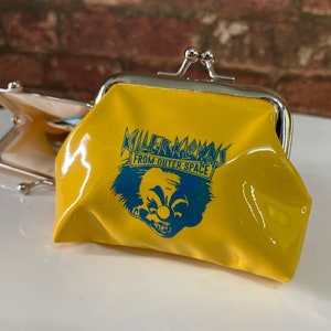 Horror-Stil Geldbörse Killer Klowns aus dem Weltraum, Horror Liebhaber Geschenk Sci-Fi Geek Herren Geldbörse Damen Geldbörse Metall Verschluss Geldbörse Alien