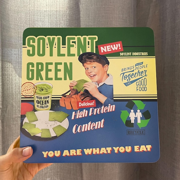 Soylent Green Vintage Style Tin Can Sci-Fi Movie Prop