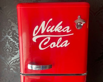 Sticker vinyle transfert Nuka Cola frigo logo vintage Wasteland