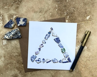 Triangle Greeting Card - Mudlark Finds