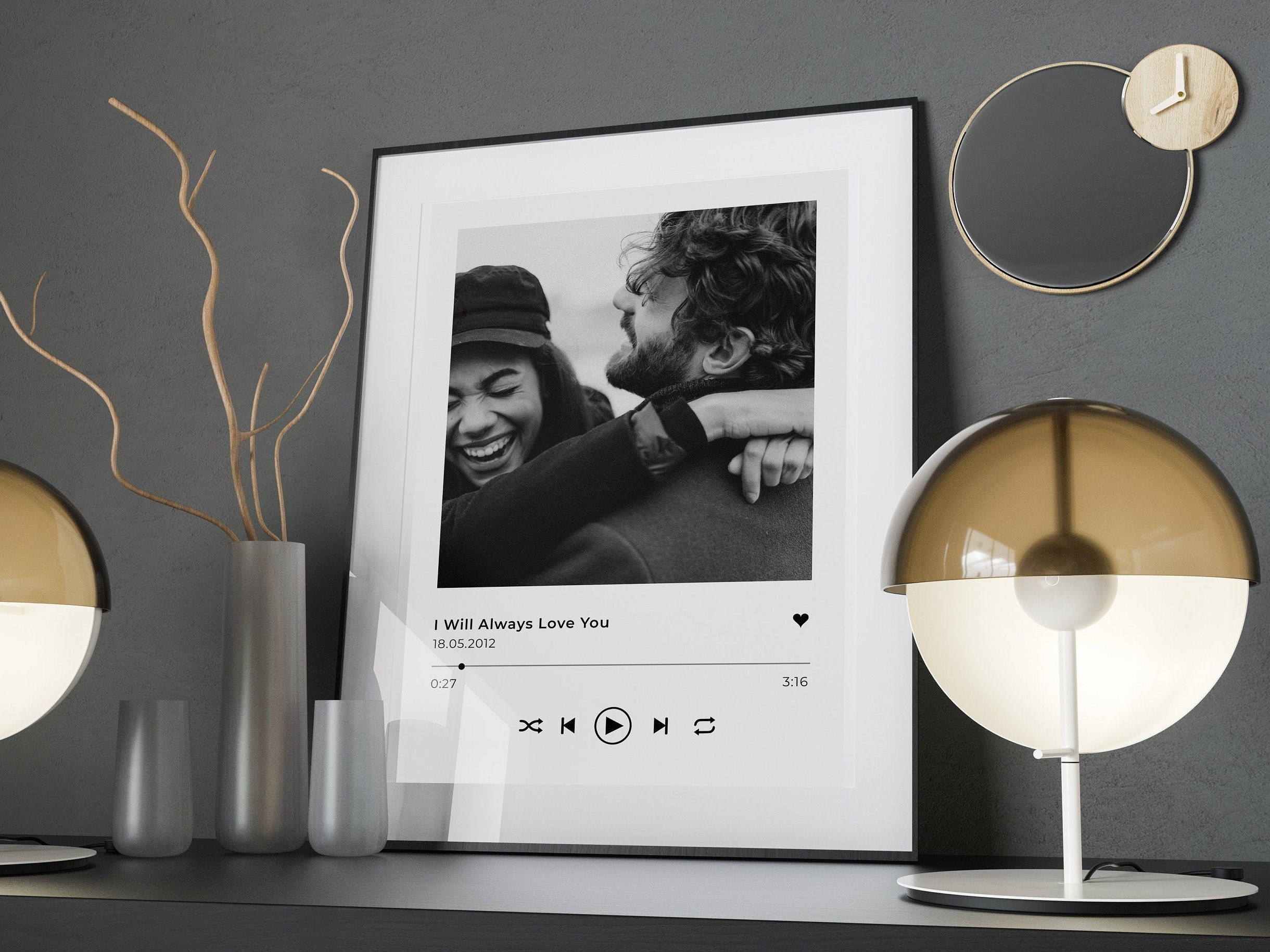 Personalized Poster Spotify Gift for Newlywed Shim | Etsy