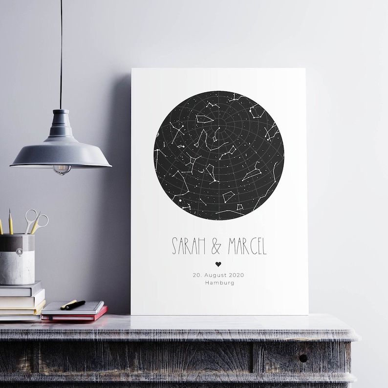 Personalisierte Sternbild Hochzeitsgeschenk Etsy