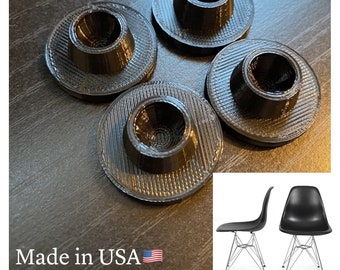 4 X Eames Eiffel Style Furniture Feet Chair Glides Replacement Feet- 3D Printed