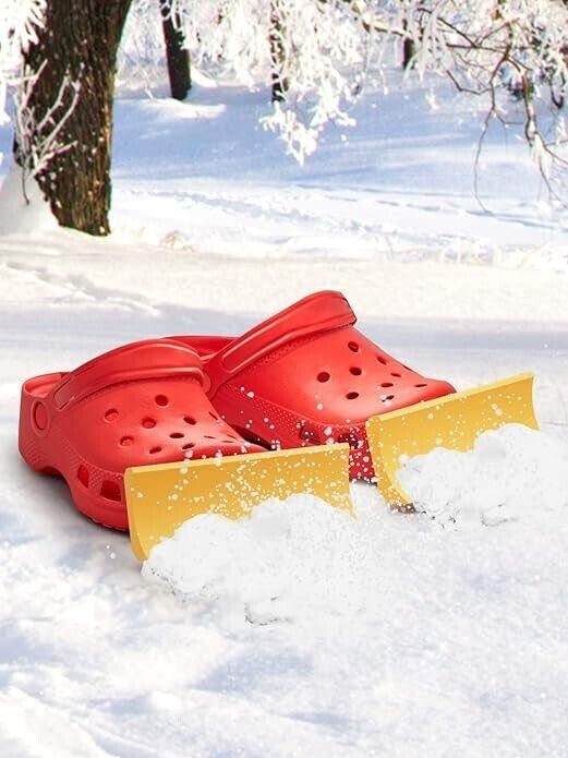 Colonial Depot Snow Plow for Crocs Accessory Shovel Croc Shoe Charms  attachment Snowplow Crocks accessories Front Blades 2pack Made In USA