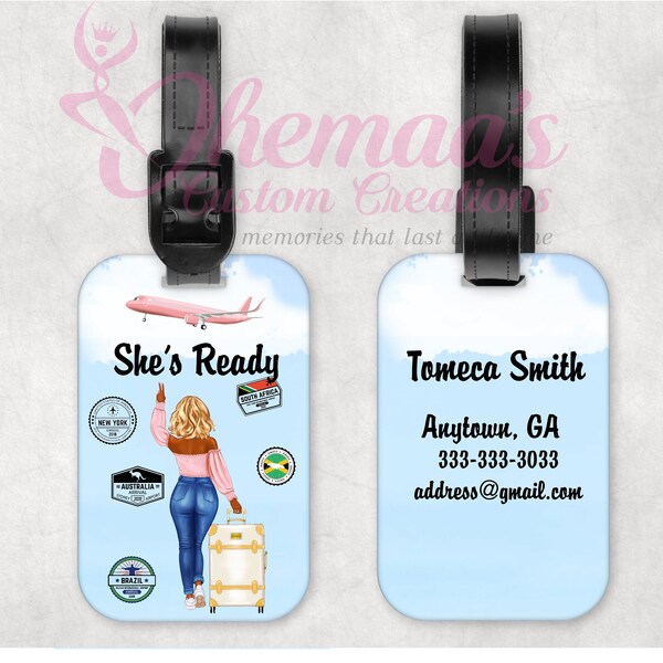 Kids Sublimation Luggage Tags Etsy