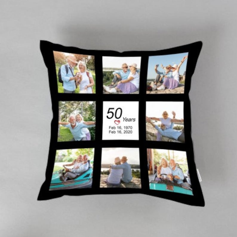 Photo Collage Pillow Case 9 Panel Photo Memories GREAT for Etsy