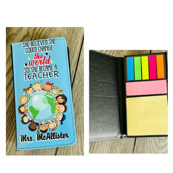 Teacher Gifts! Sticky Notes Holder, Post it holder, Sticky Notes, Office gift!