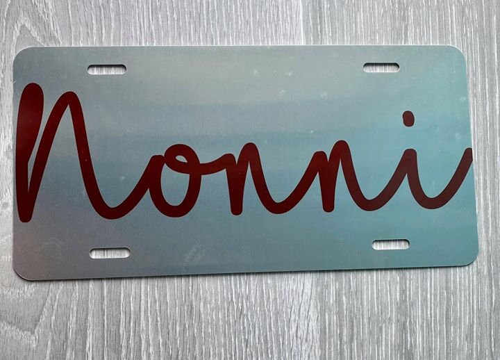 Custom License Plate Front Car Tag, Aluminum, Personalized