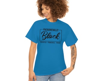 Phänomenales schwarzes Baumwoll-T-Shirt - Black Germany Month
