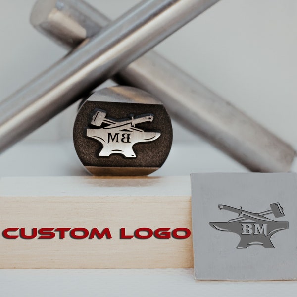 Fabbro Touchmark Custom Logo Design Metallo Coltello Timbro Acciaio Stamping Punch