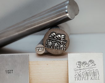 Custom Logo Touchmark Metal Steel Stamp Punches Jewelry Leather Blacksmith Wood