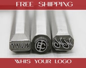 Hard Metal Stamps Custom Logo for Press Metal Design Gift for Him Her Jewelry Stamping Punch Stamp Customized Blacksmith Stamp