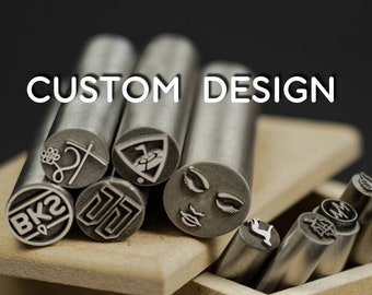 Custom Logo Stamps for Press Metal Jewelry Stamping Punch Stamp Leather Blacksmith Stamp