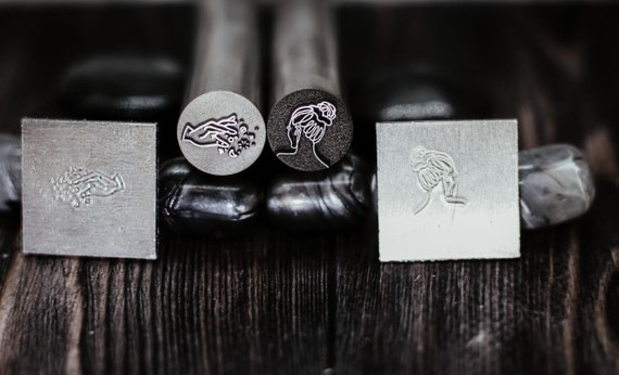 Metal Stamping Tool Kit Stamps & Punch Handle Emboss Engrave Stamp