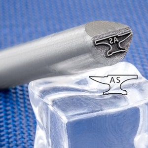 Blacksmith Stamping Punch Stamps pour les fabricants de couteaux Custom Metal Stamp Knife Blades Steel Touchmark Anvil Design