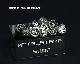 Hard Metal Stamps Custom Logo Metal Design Stamp Jewelry Stamping Blackthmith StampCustomized Stamp Pottery Soap Leather Stamping Knives