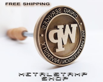 Custom Logo Stamp for Wood  Leather Press Tools for Woodworking Leather Branding Iron Burning