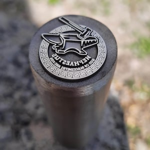Timbre en métal de forgeron pour lames de couteau en acier, Logo personnalisé, conception de marque de touche, poinçon d'estampage