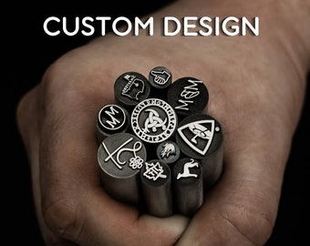 Metal Custom Logo Steel Stamp Punches Jewelry Leather Blacksmith Wood