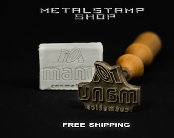 Custom Metal Stamp for Soap Pottery Wax